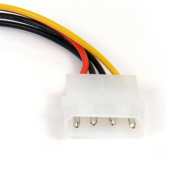 Rca Informatique - image du produit : 6IN 4 PIN MOLEX TO RIGHT ANGLE SATA POWER CABLE ADAPTER