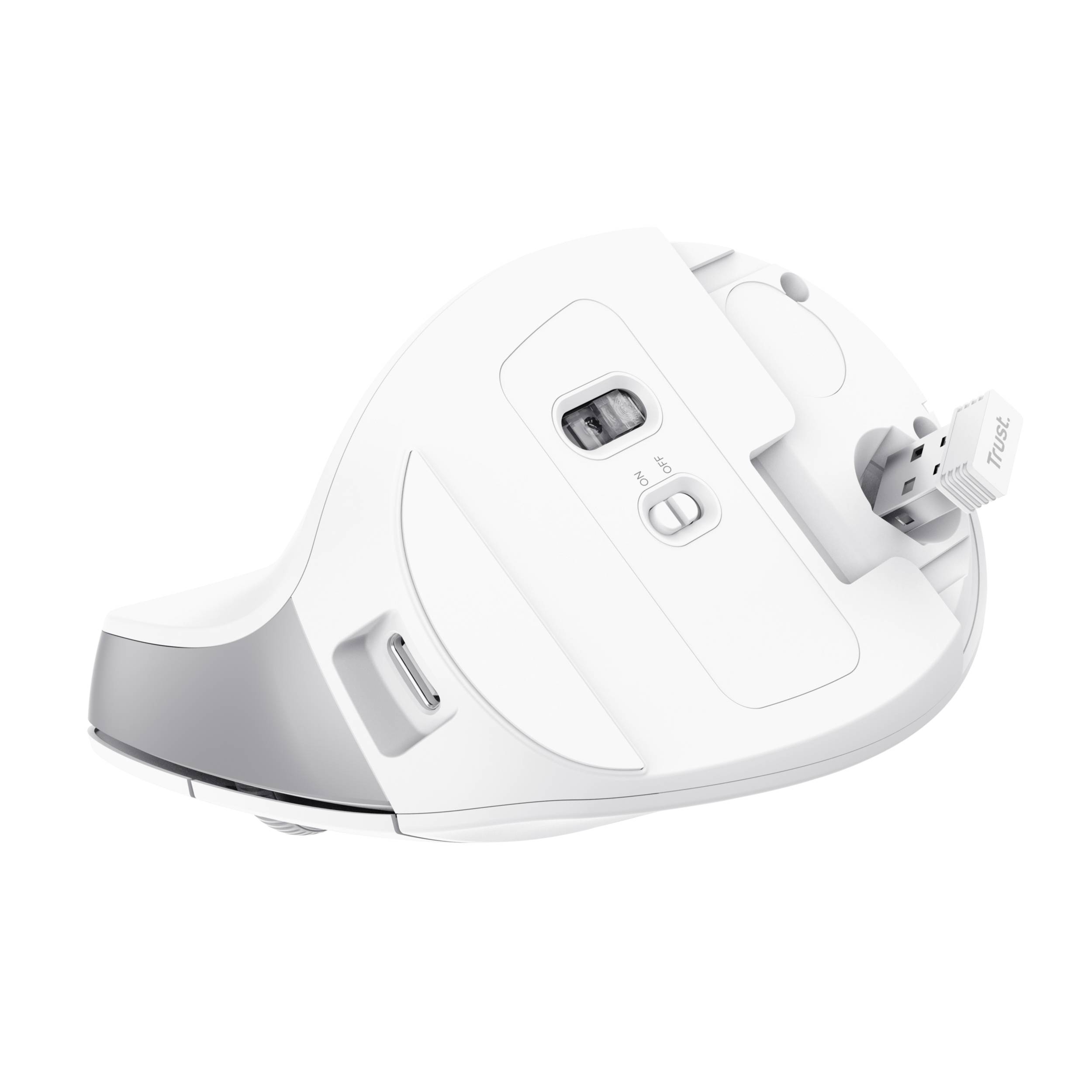 Rca Informatique - image du produit : SOURIS EGONOMIQUE BAYO II SANS FIL - BLANCHE