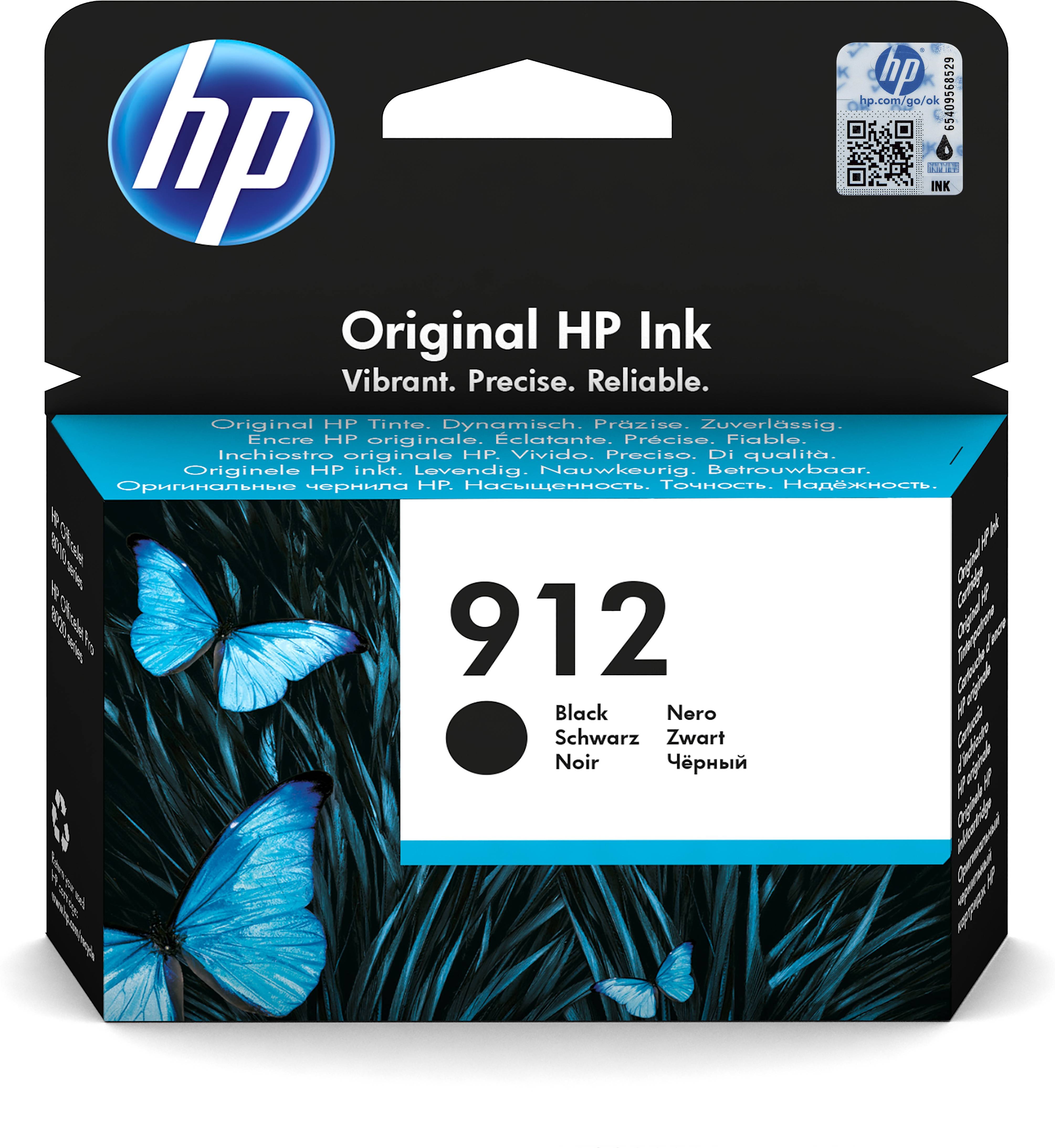 Rca Informatique - image du produit : INK CARTRIDGE 912 BLACK DE/FR/NL/BE/UK/IT/SE