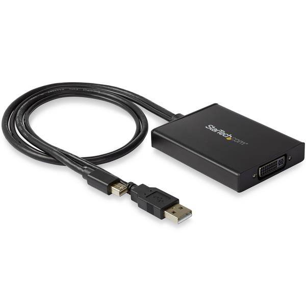 Rca Informatique - Image du produit : MINI DP TO DUALLINK DVI ADAPTER DUAL-LINK CONNECTION-USB POWERED