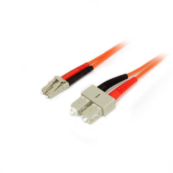 Rca Informatique - image du produit : CABLE PATCH A FIBRE OPTIQUE DUPLEX 50/125 3M LC - SC