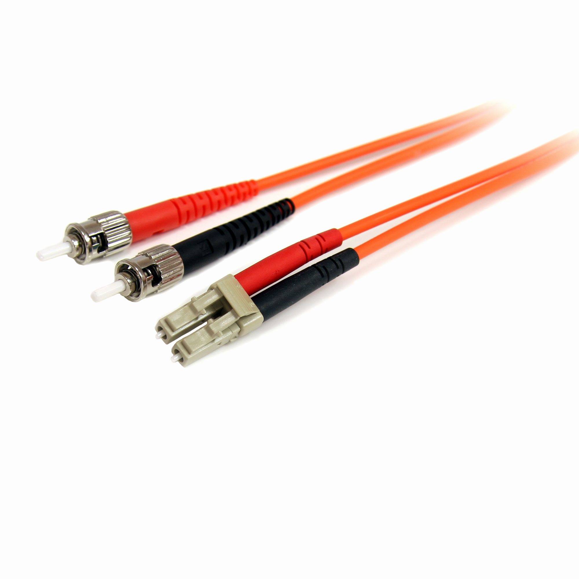 Rca Informatique - image du produit : CABLE PATCH A FIBRE OPTIQUE DUPLEX 625/125 1M LC - ST