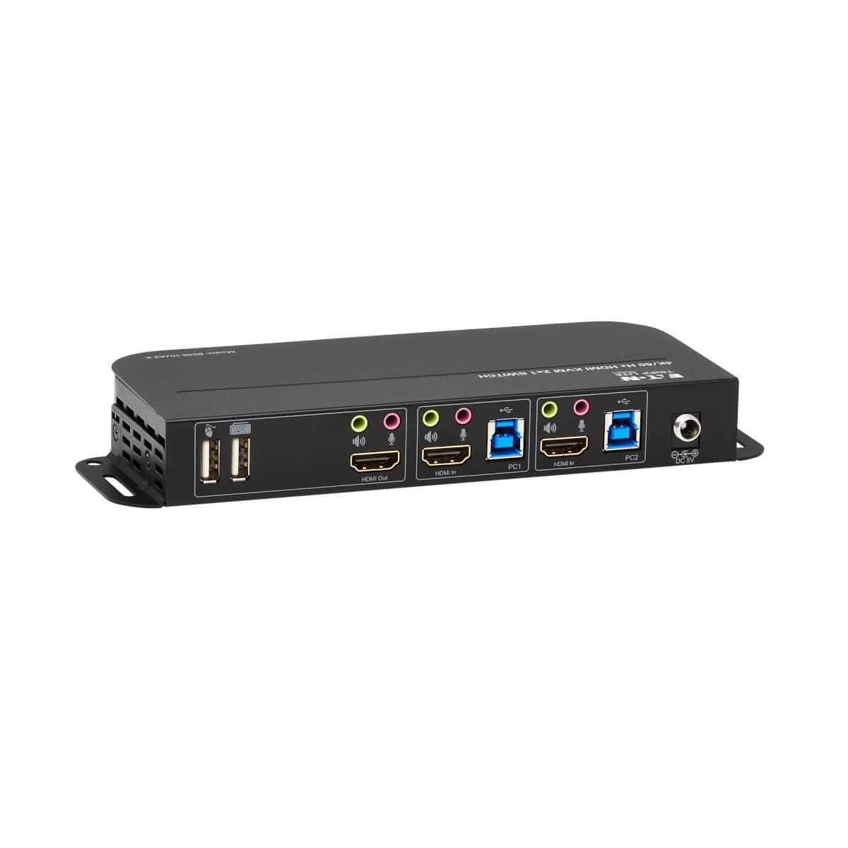 Rca Informatique - image du produit : 2PT HDMI/USB KVM SWCH 4K 60HZ HDR HDCP 2.2 USB SHARING USB3.0