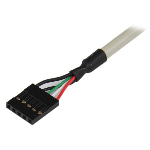 Rca Informatique - image du produit : PLAQUE DE CONNEXION 2 PORTS FEMELLE USB A