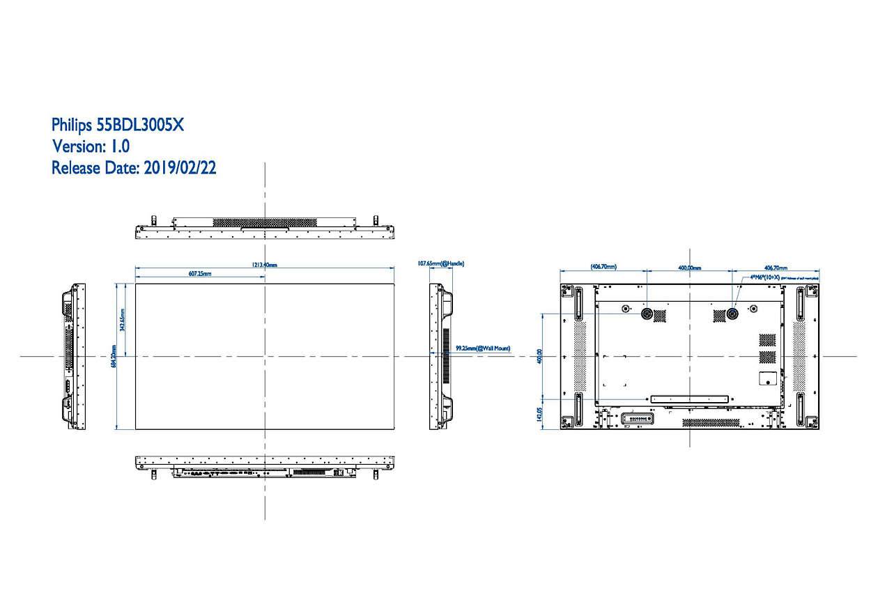 Rca Informatique - image du produit : BDL5588XC/02 A 140CM 55IN IPS 1920 X 1080 16:9 500CD/QM BLACK