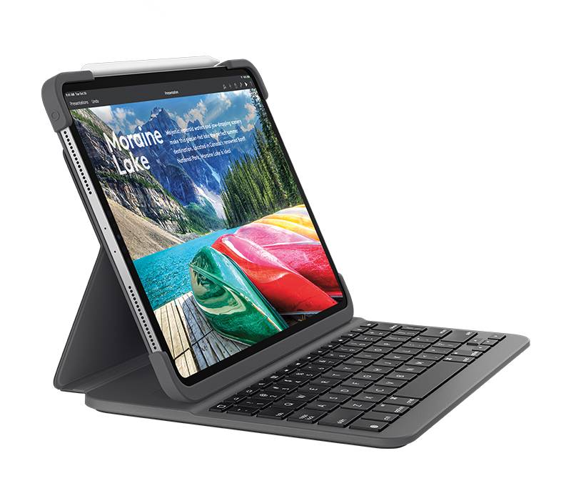 Rca Informatique - Image du produit : SLIM FOLIO PRO FOR IPAD PRO 11 -INCH - GRAPHITE - ESP - MEDITER