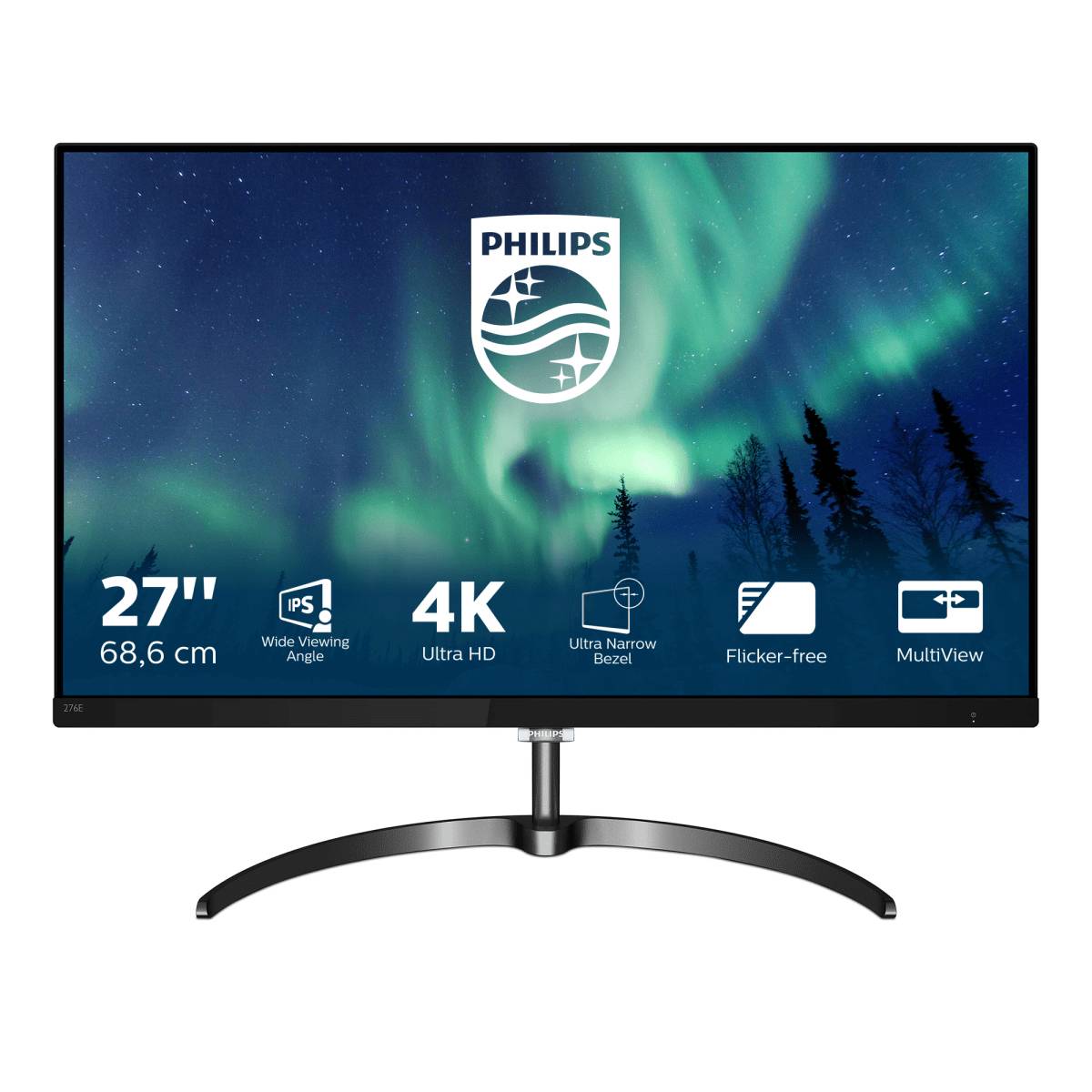 Rca Informatique - Image du produit : 276E8VJSB/00 27IN IPS 4K UHD 350CD/5MS/2HDMI/DP