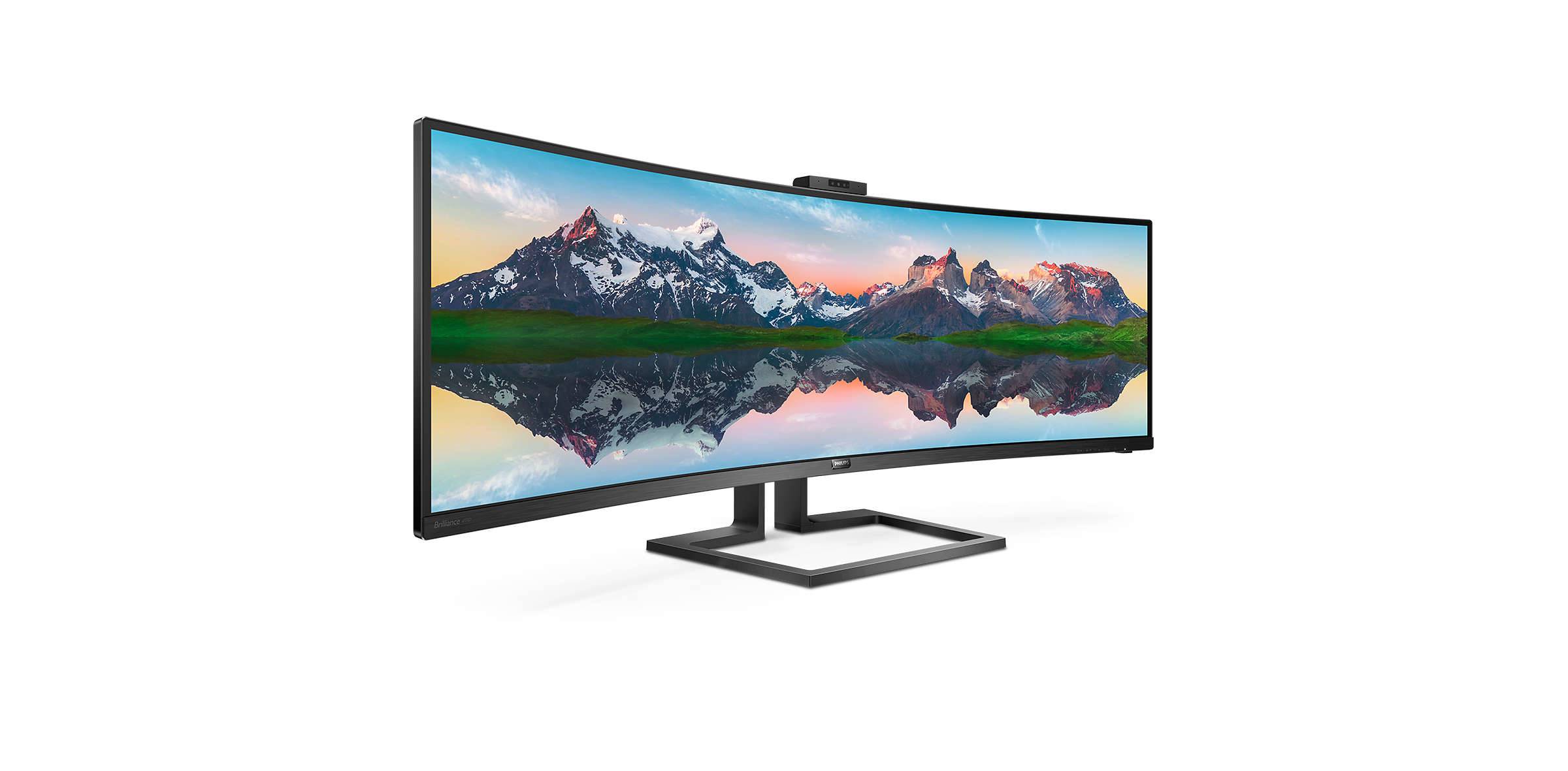 Rca Informatique - image du produit : 499P9H/00 48.8IN CURV VA 5K 450CD/2HDMI/DP/USB-C/4USB/HAS