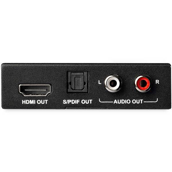 Rca Informatique - image du produit : 4K HDMI AUDIO EXTRACTOR 4K 60HZ DUAL RCA AUDIO