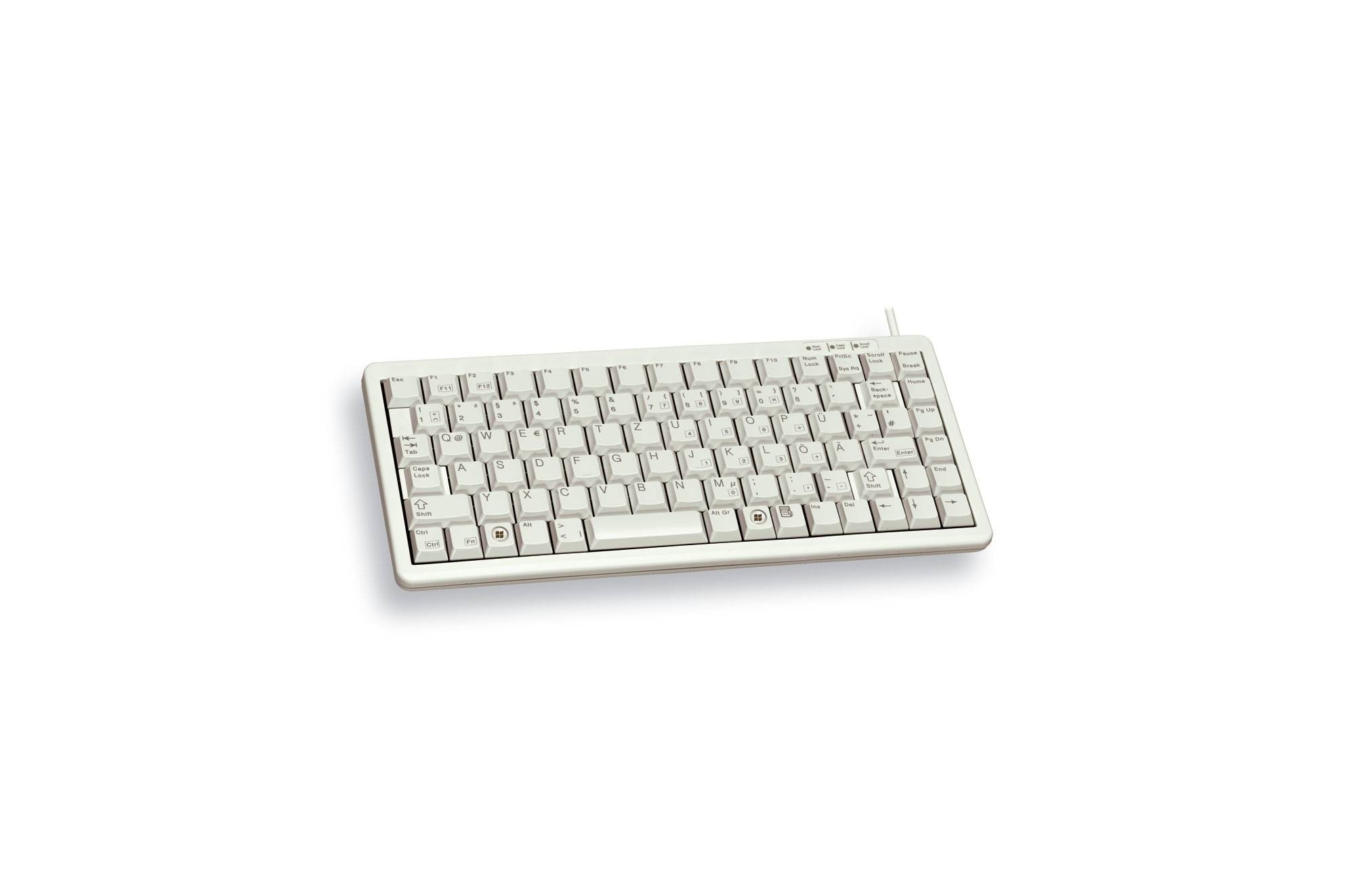 Rca Informatique - image du produit : CHERRY G84-4100 COMPACT KEYBOARD FRENCH LAYOUT WHITE