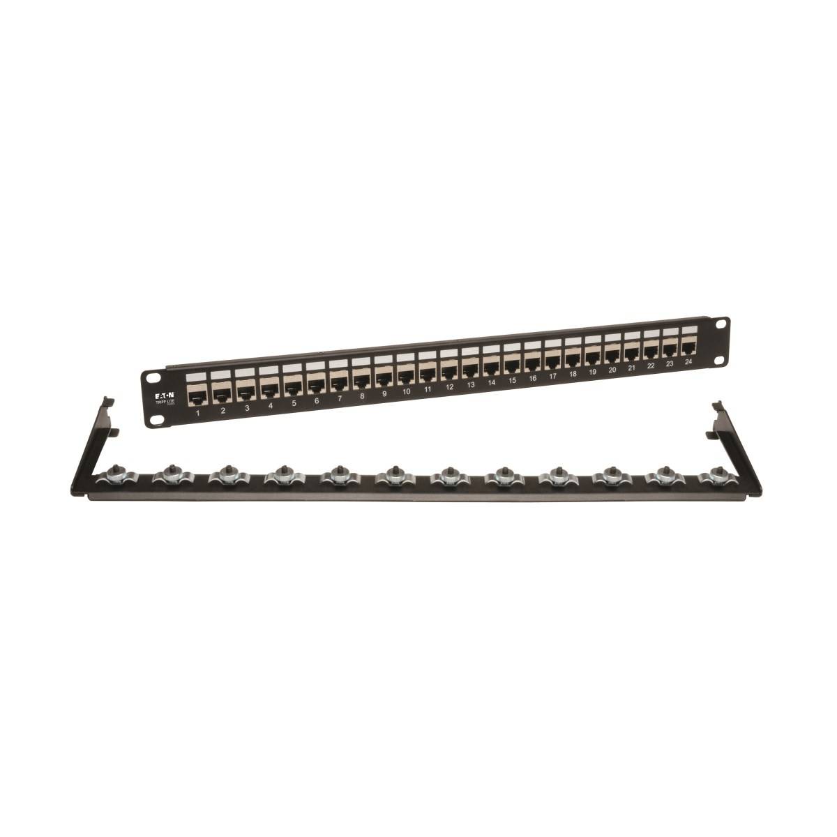 Rca Informatique - image du produit : 24-PORT 1U CAT6/CAT5 PATCH PANEL