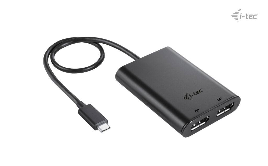 Rca Informatique - image du produit : USB-C DUAL 4K/60HZ (SINGLE 8K/30HZ) DP VIDEO ADAPTER