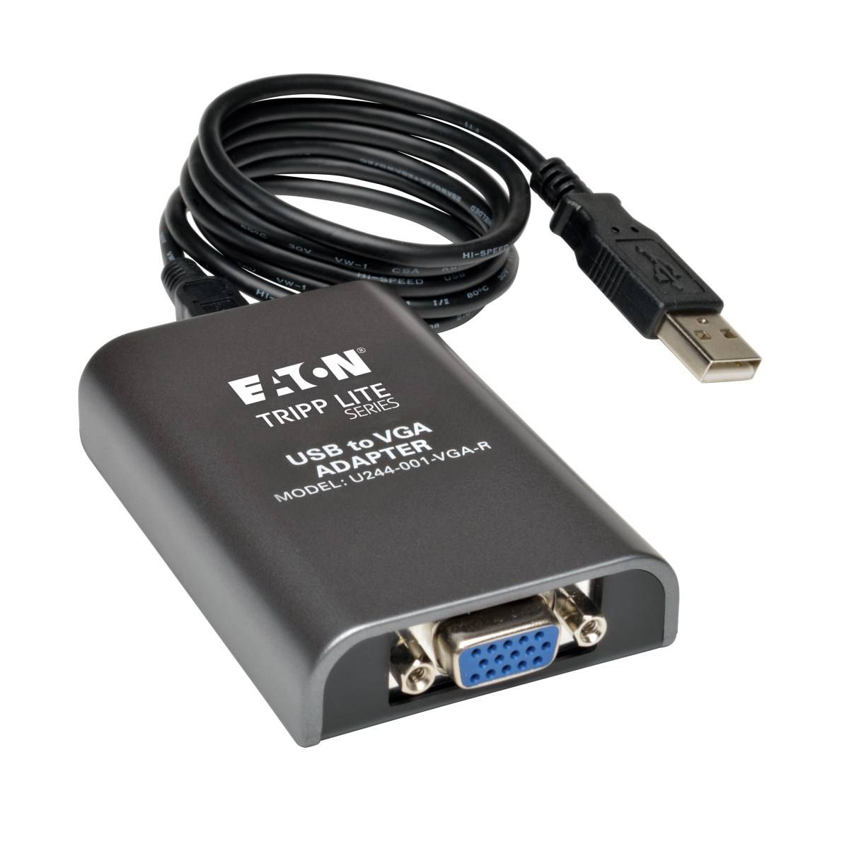 Rca Informatique - Image du produit : USB 2.0 TO VGA DUAL MONITOR