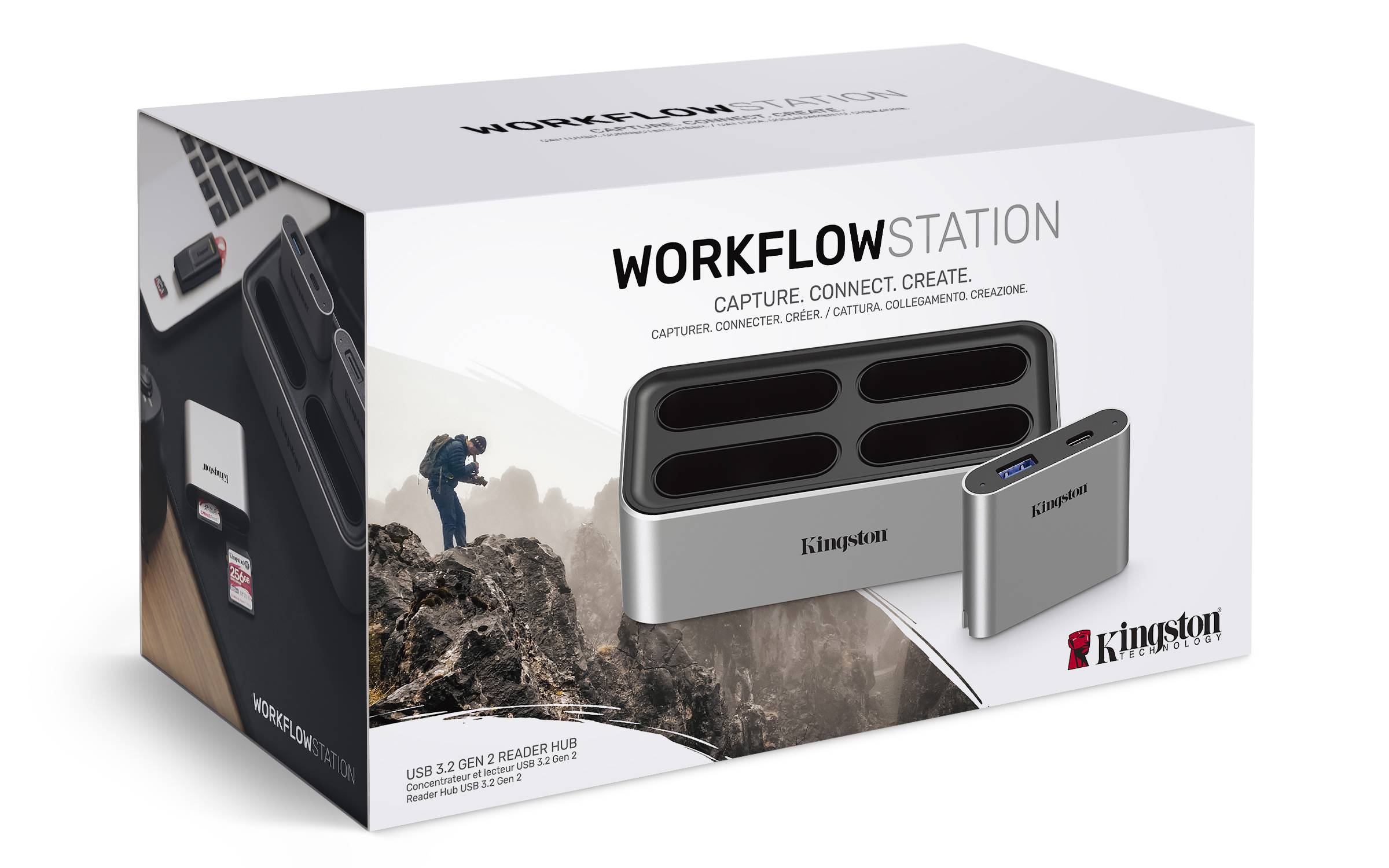 Rca Informatique - image du produit : WORKFLOW STATION DOCK W/5G USB3.2 GEN2 USB-A/C HUB