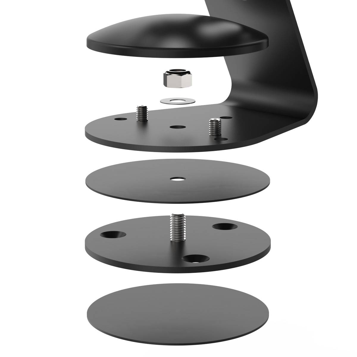 Rca Informatique - Image du produit : SWIVEL BASE FOR CORE STAND BLACK