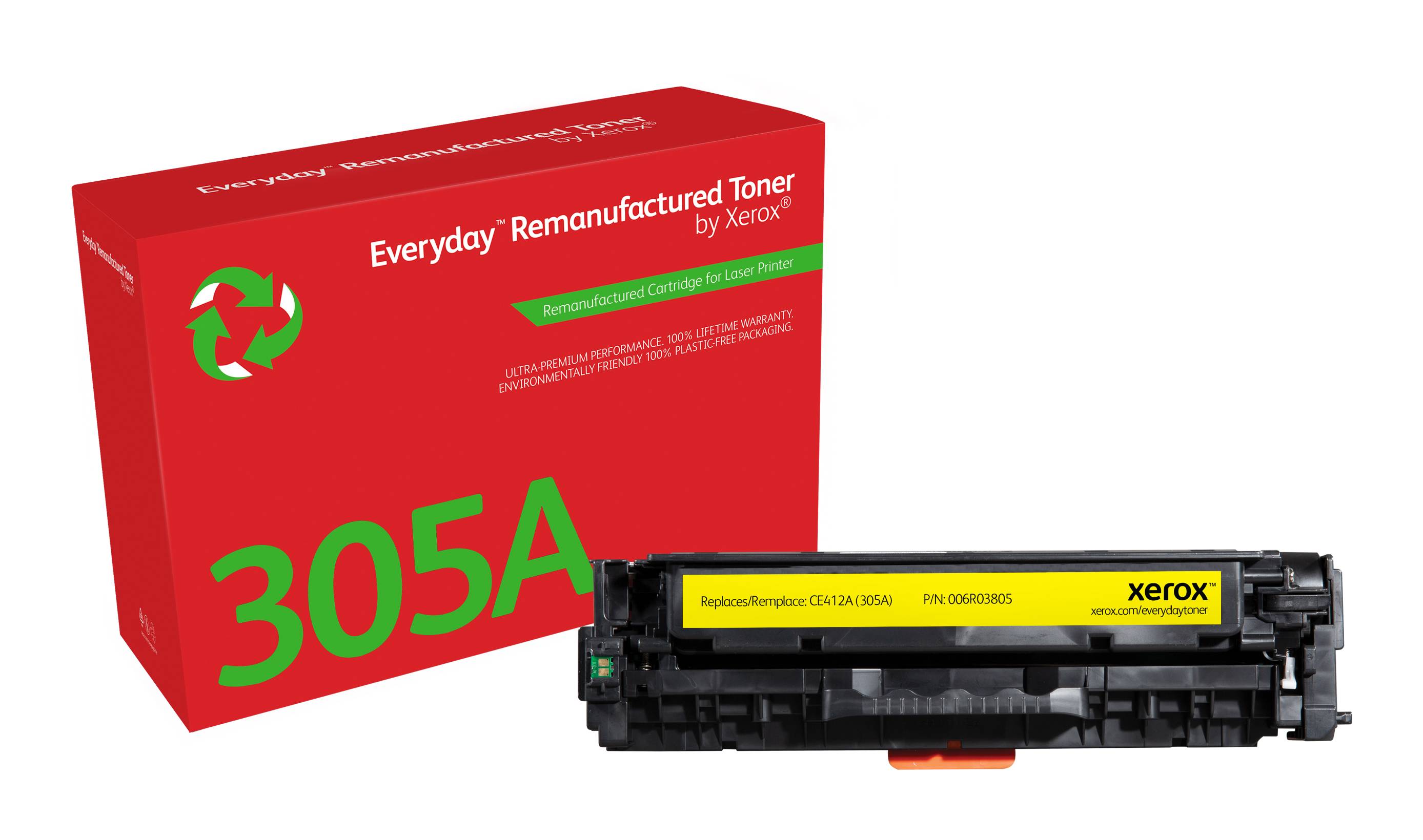 Rca Informatique - Image du produit : YELLOW TONER CARTRIDGE LIKE HP 305A FOR COLOR LASERJET PRO 300