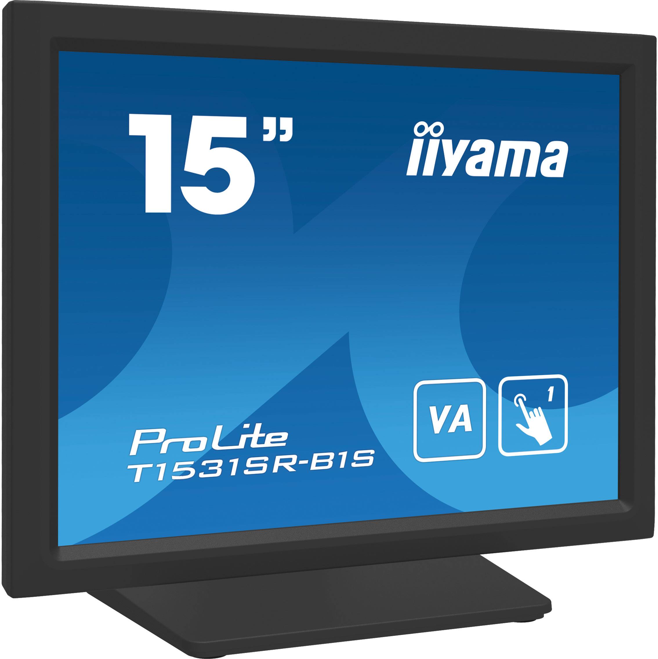 Rca Informatique - image du produit : T1531SR-B1S 15IN RESIST TOUCH VA HD 350CD/HDMI/VGA/DP