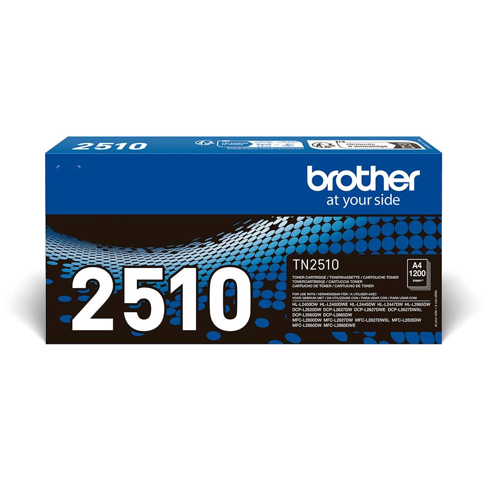 Rca Informatique - Image du produit : TN2510 BLACK TONER CARTRIDGE. ISO YIELD UP TO 1200 PAGES. (ORD