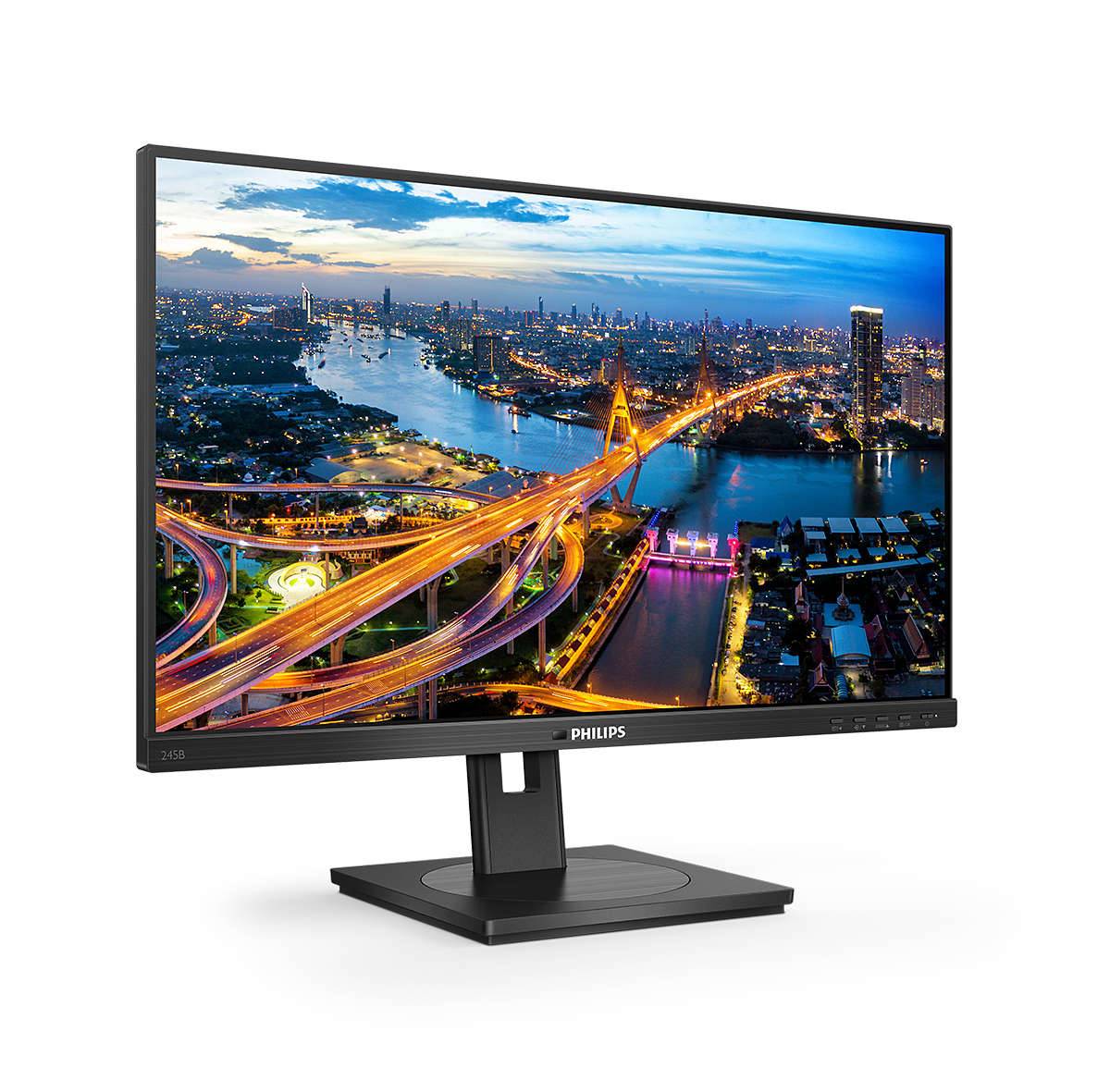 Rca Informatique - image du produit : 245B1/00 23.8IN IPS QHD 250CD/4MS/HDMI/DP/4USB/USB-B/HAS