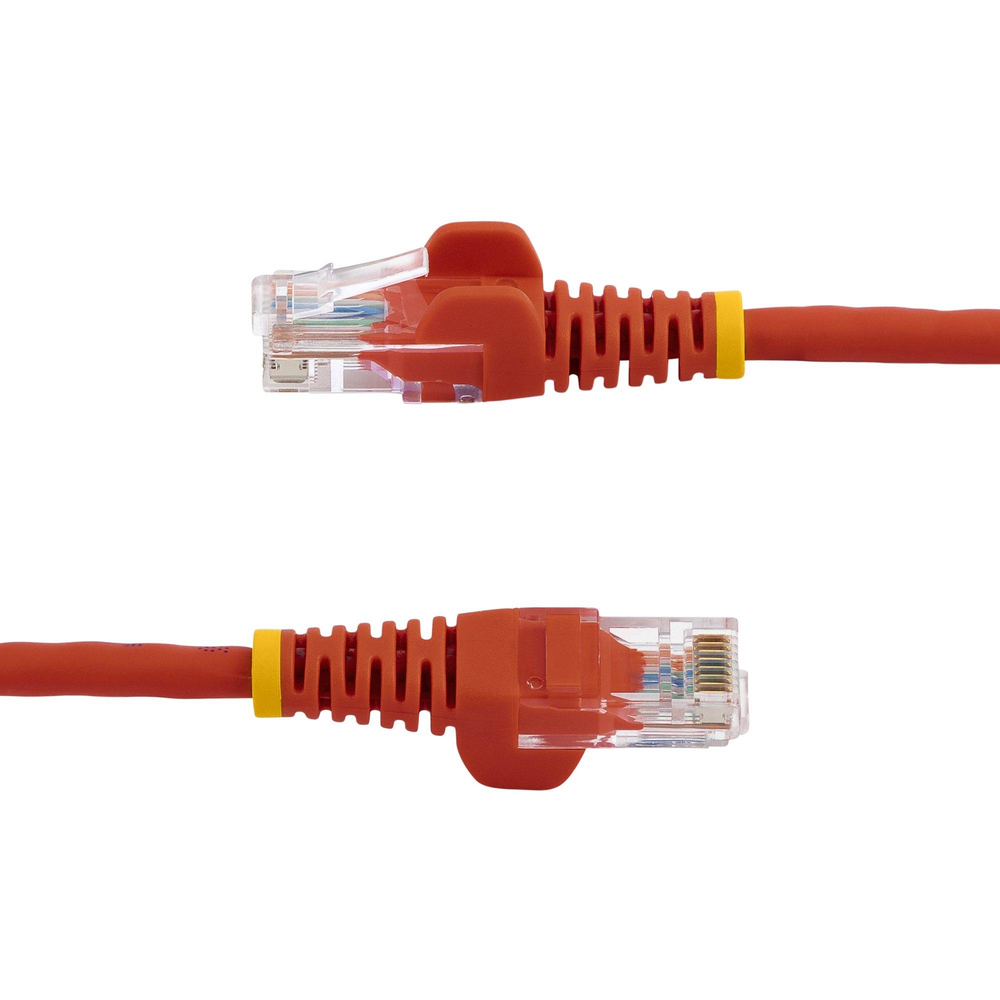 Rca Informatique - image du produit : CABLE RESEAU CAT5E UTP SANS CROCHET DE 1 M - M/M - ROUGE