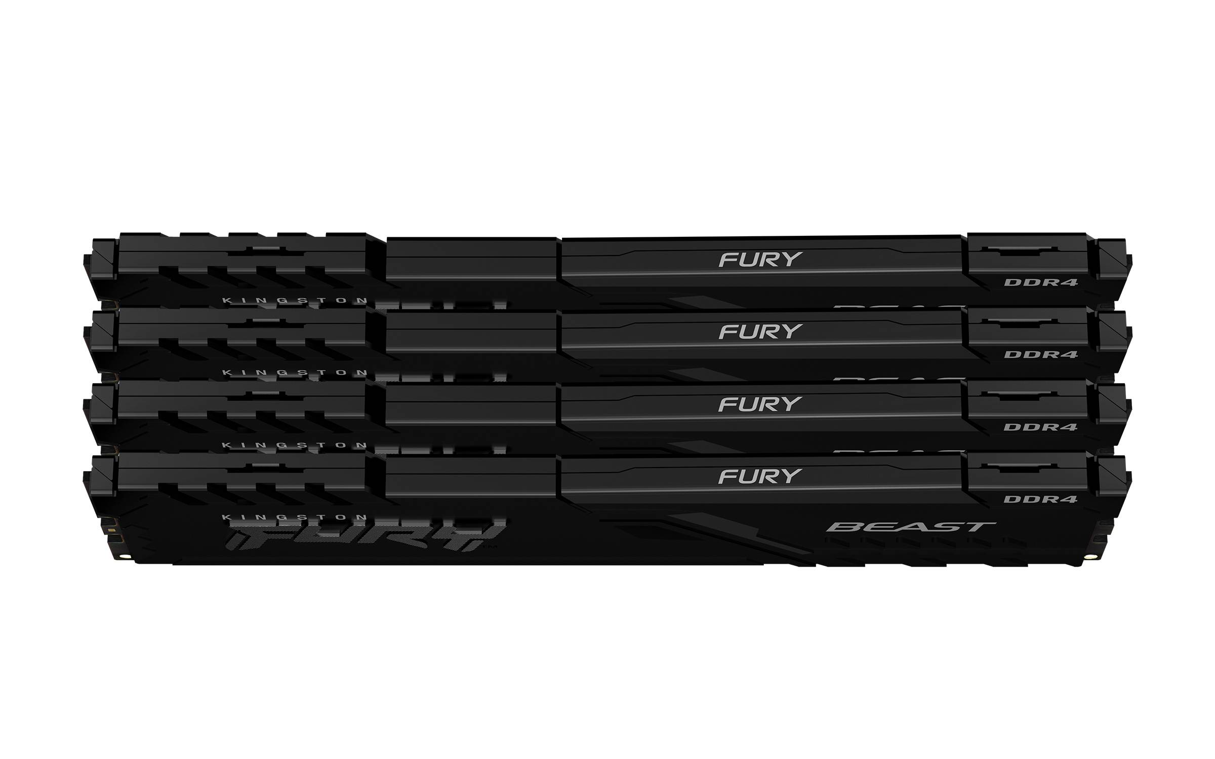 Rca Informatique - image du produit : 16GB DDR4-2666MHZ CL16 DIMM (KIT OF 4) FURY BEAST BLACK