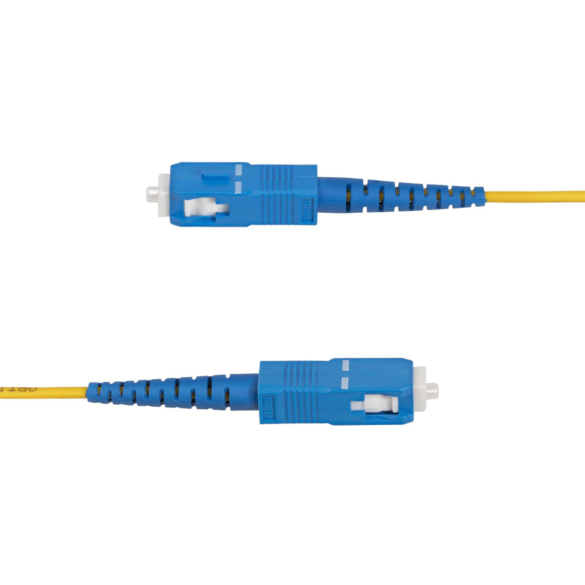 Rca Informatique - image du produit : LC/LC SINGLE MODE FIBER CABLE OS2/UPC/SIMPLEX/LSZH