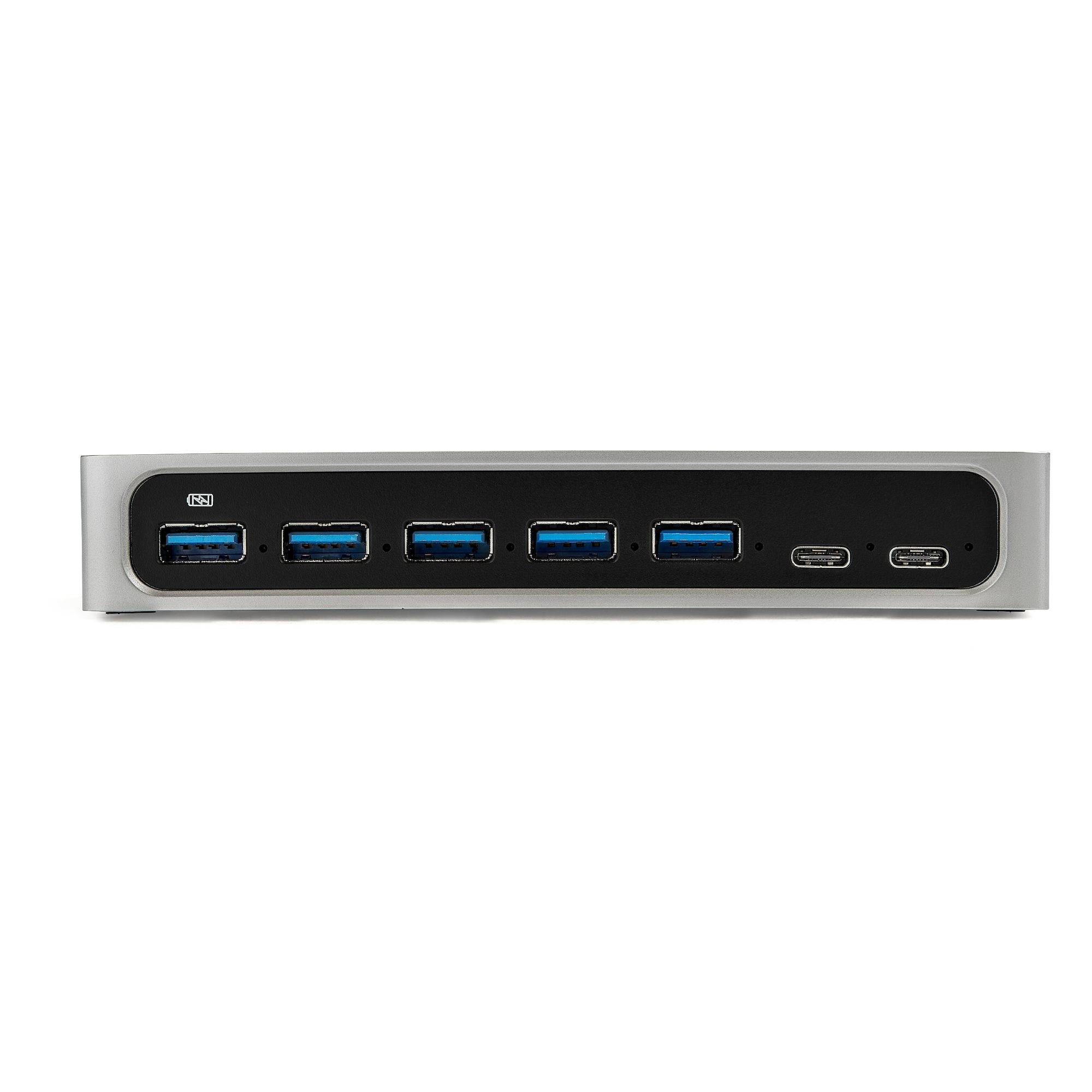 Rca Informatique - image du produit : 7PORT USB C HUB - USB-C TO 2X C + 5X A - USB 3.0 HUB