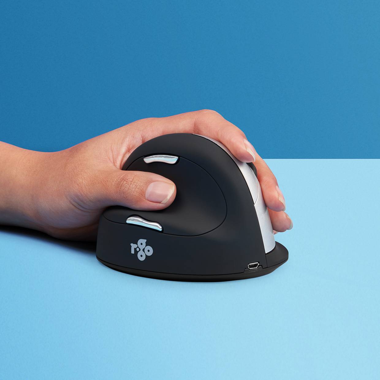 Rca Informatique - image du produit : ERGONOMIC MOUSE LARGE HAND OVER185MM LEFT-HANDED WRLS