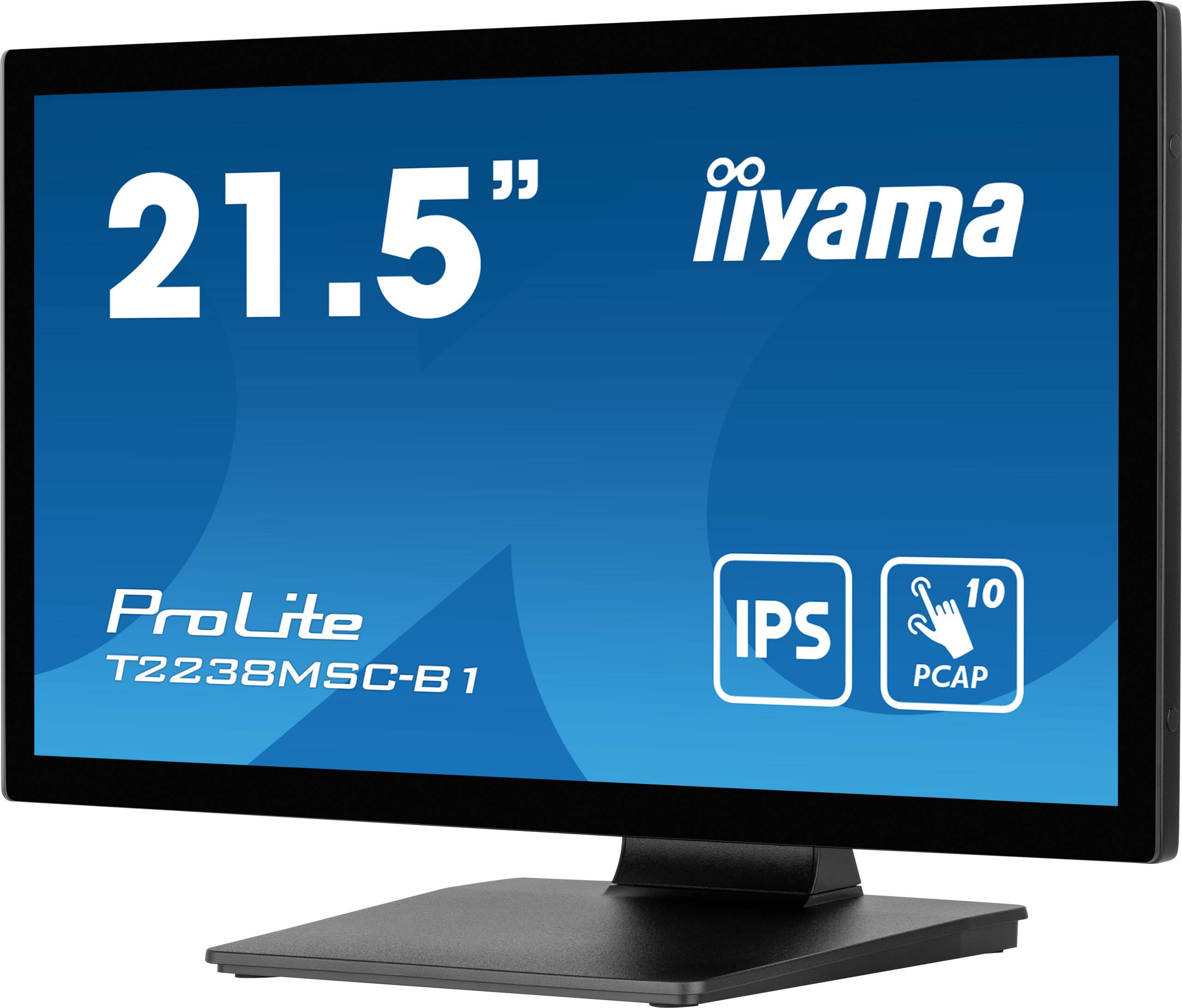 Rca Informatique - image du produit : T2238MSC-B1 21.5IN PCAP IPS/FHD/600CD/HDMI/DP/2USB