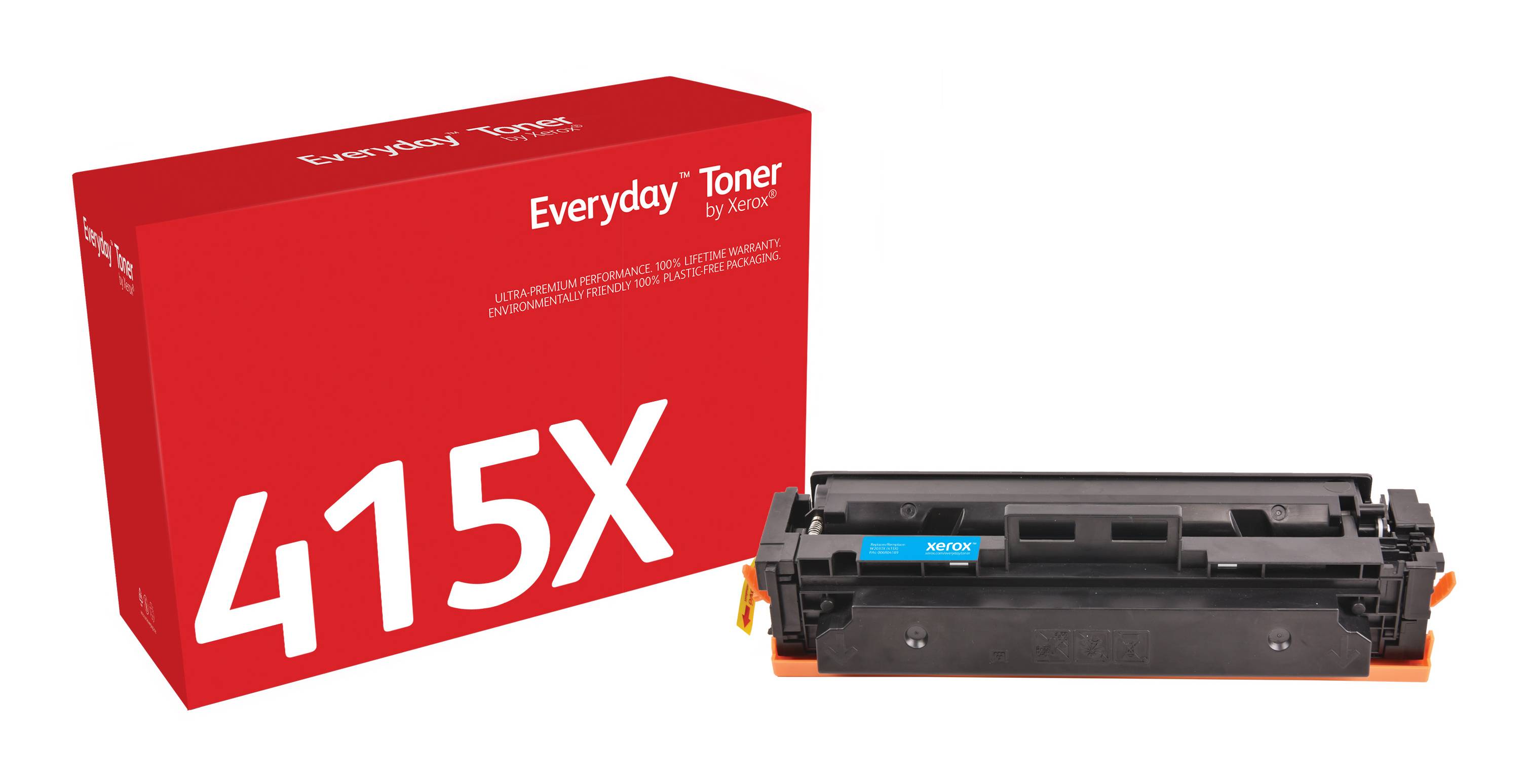 Rca Informatique - Image du produit : EVERYDAY CYAN TONER COMPATIBLE WITH HP 415X (W2031X) HIGH CAPAC