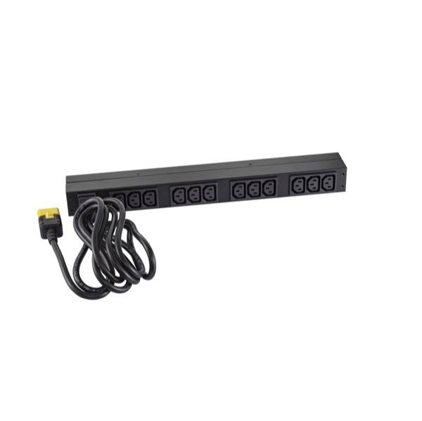 Rca Informatique - image du produit : RACK PDU BASIC 1U 16A 208/230V (12) C13