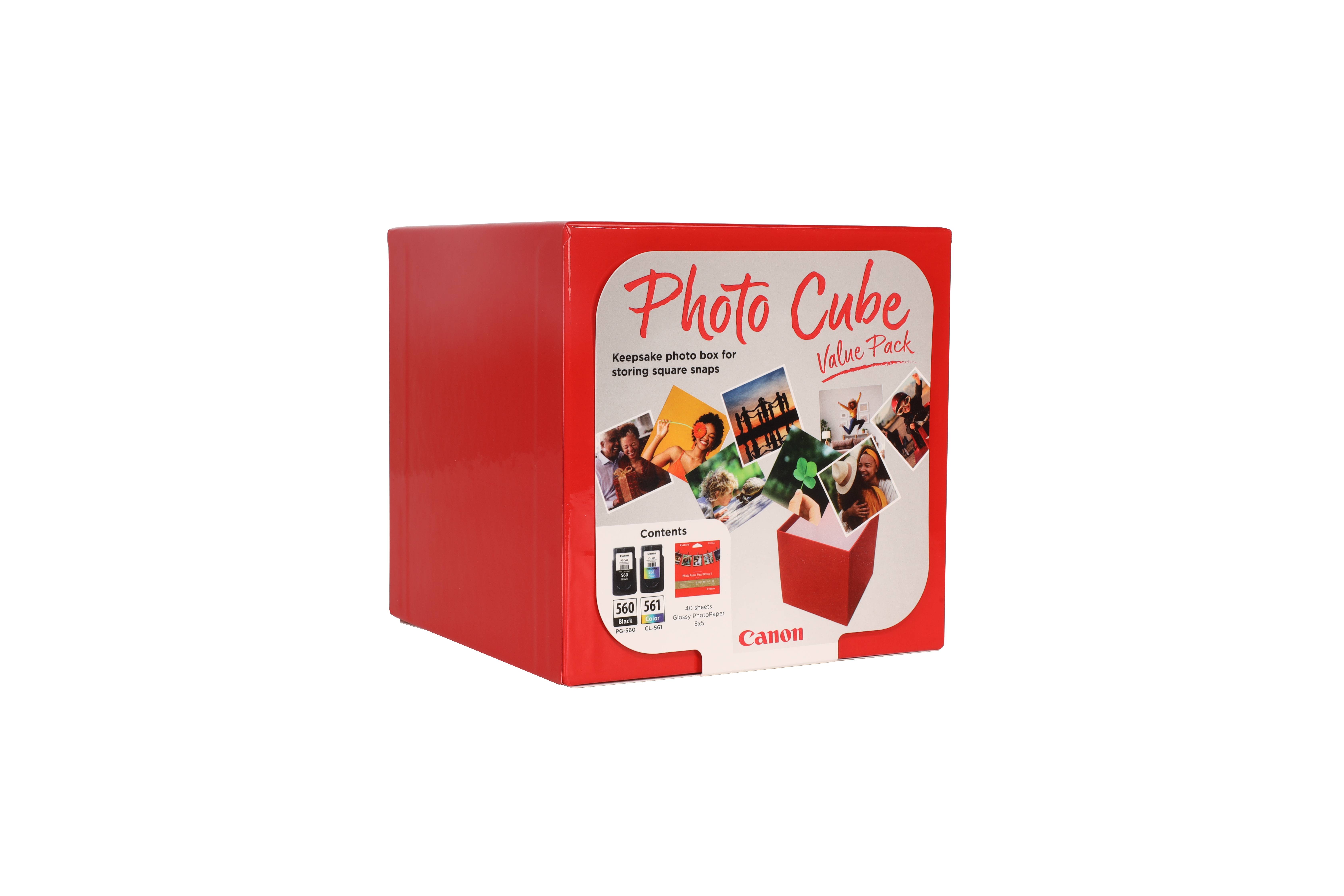 Rca Informatique - image du produit : PG-560/CL-561 PHOTO CUBE VALUE PACK 5X5 PHOT PAPER(PP-201 40SHE