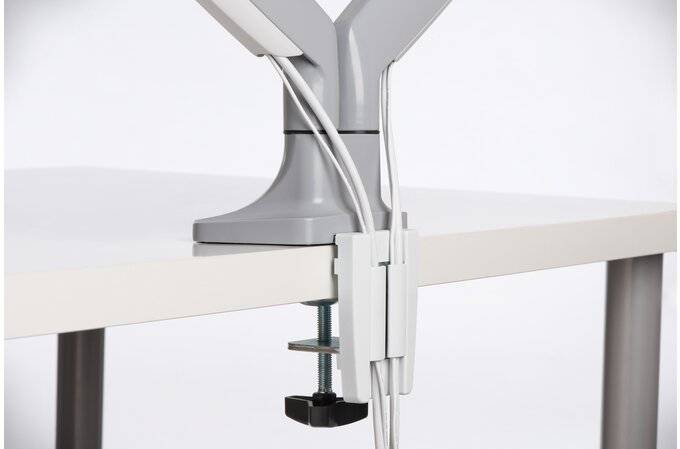 Rca Informatique - image du produit : ONE-TOUCH HEIGHT ADJUSTABLE DUAL MONITOR ARM