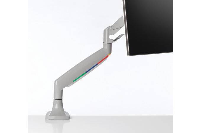 Rca Informatique - image du produit : ONE-TOUCH HEIGHT ADJUSTABLE DUAL MONITOR ARM