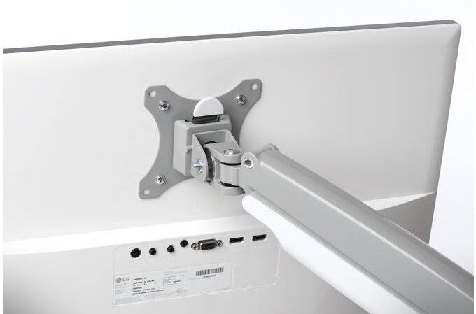 Rca Informatique - image du produit : ONE-TOUCH HEIGHT ADJUSTABLE DUAL MONITOR ARM