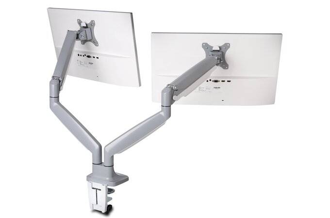 Rca Informatique - Image du produit : ONE-TOUCH HEIGHT ADJUSTABLE DUAL MONITOR ARM