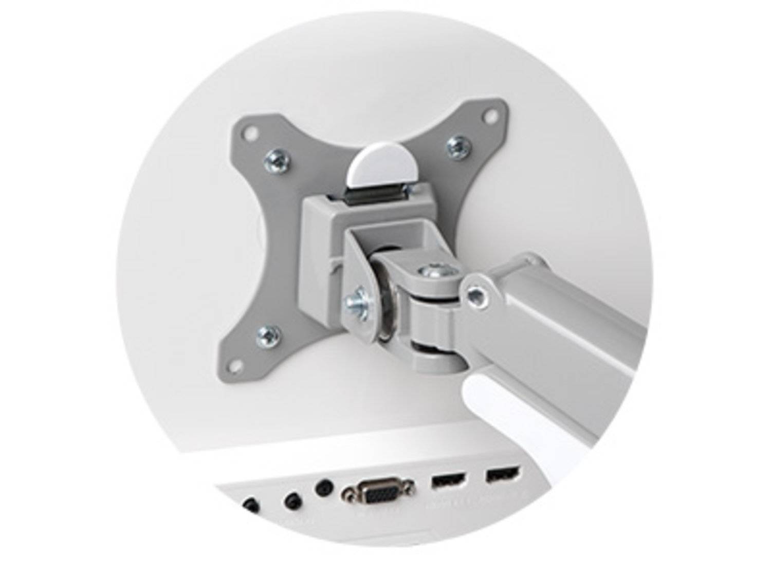 Rca Informatique - image du produit : ONE-TOUCH HEIGHT ADJUSTABLE SINGLE MONITOR ARM