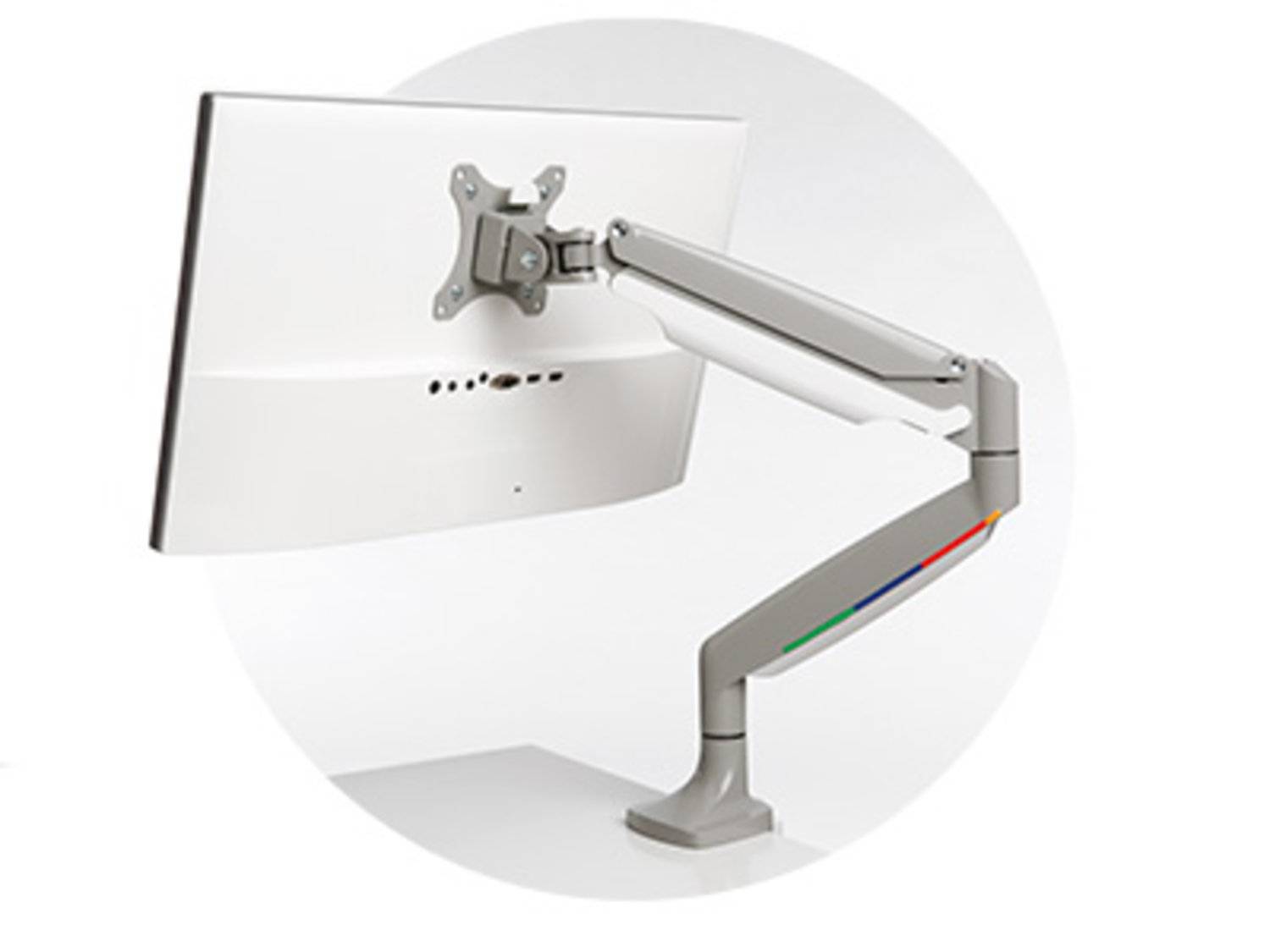 Rca Informatique - image du produit : ONE-TOUCH HEIGHT ADJUSTABLE SINGLE MONITOR ARM