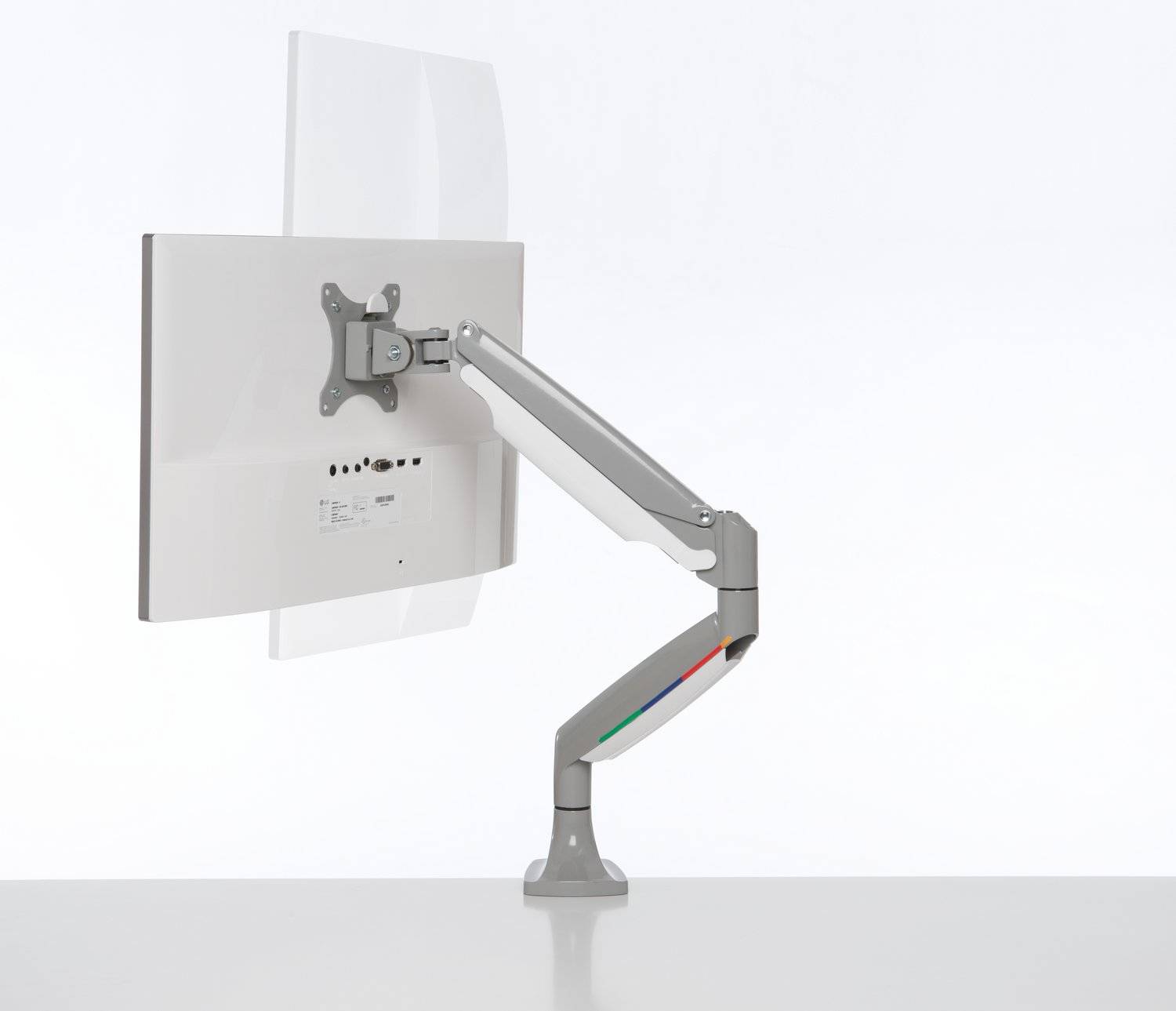 Rca Informatique - image du produit : ONE-TOUCH HEIGHT ADJUSTABLE SINGLE MONITOR ARM