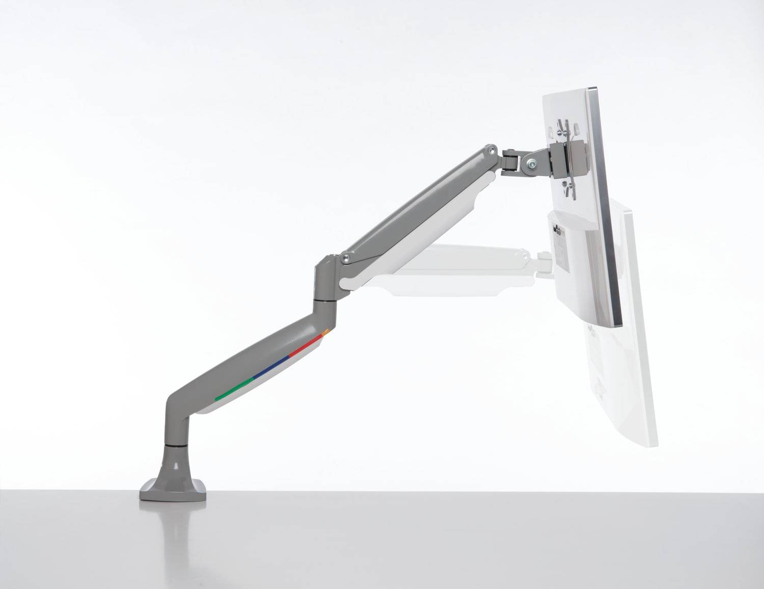 Rca Informatique - image du produit : ONE-TOUCH HEIGHT ADJUSTABLE SINGLE MONITOR ARM