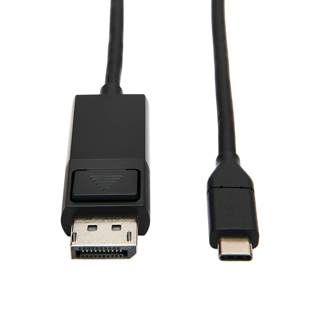 Rca Informatique - Image du produit : USB-C TO DISPLAYPORT ADAPTER CBL TYPEC LOCK CONNECT BLK 0.91M