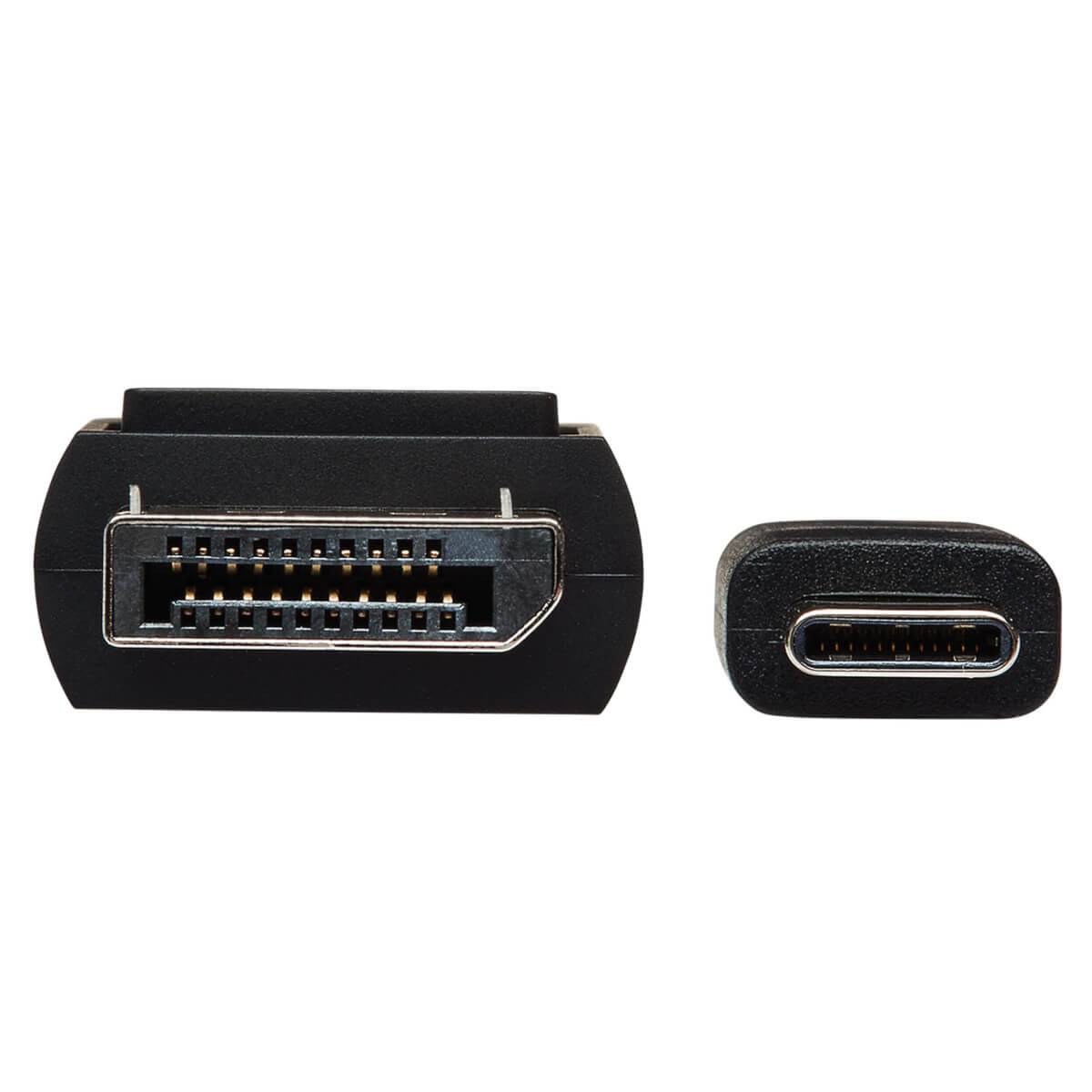 Rca Informatique - image du produit : USB-C TO DISPLAYPORT ADAPTER CBL TYPEC LOCK CONNECT BLK 0.91M