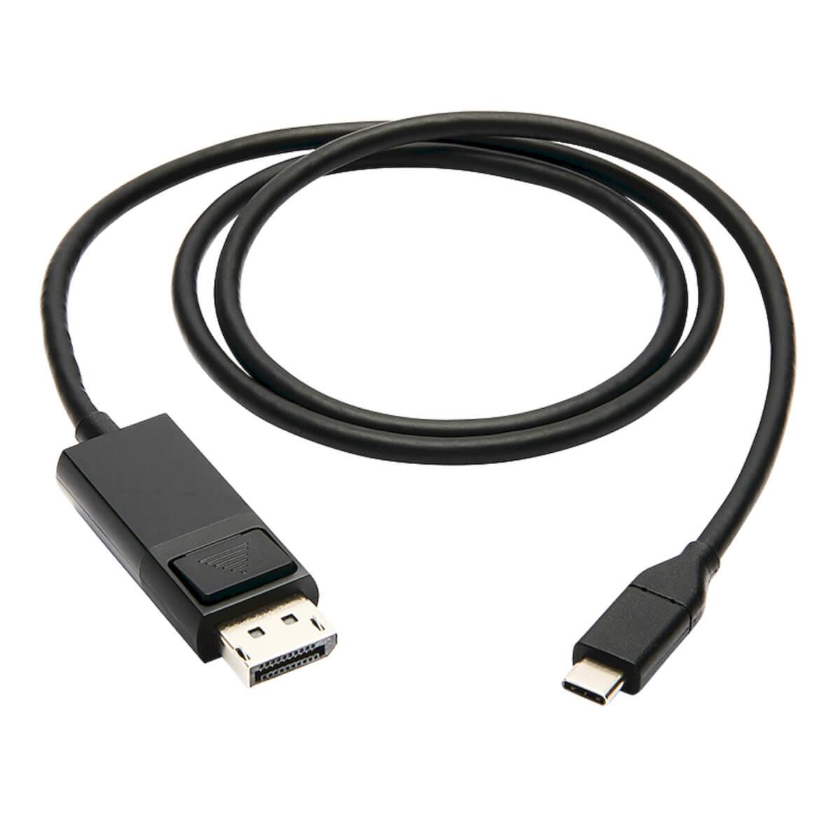 Rca Informatique - image du produit : USB-C TO DISPLAYPORT ADAPTER CBL TYPEC LOCK CONNECT BLK 0.91M