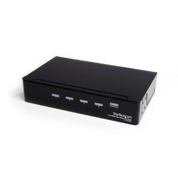 Rca Informatique - Image du produit : REPARTITEUR VIDEO HDMI HAUTE VITESSE 4PORTS AVEC AUDIO