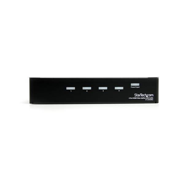 Rca Informatique - image du produit : REPARTITEUR VIDEO HDMI HAUTE VITESSE 4PORTS AVEC AUDIO