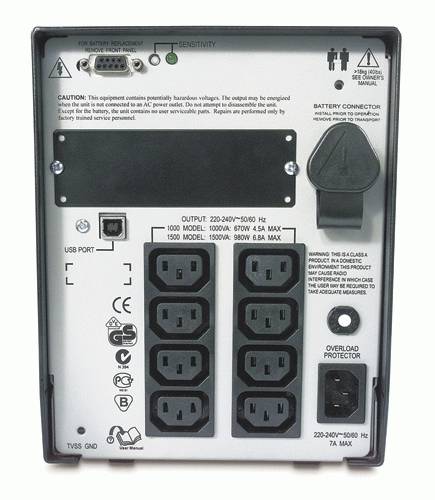 Rca Informatique - image du produit : SMARTUPS XL 1000VA USB/SER 230V NO BATTERY IN IN