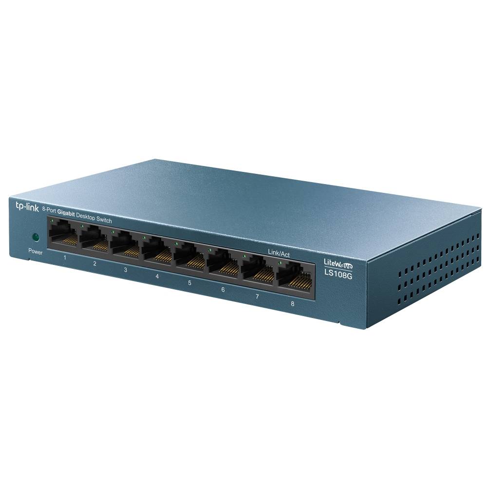 Rca Informatique - image du produit : LITEWAVE 8-PORT GIGABIT DESKTOP 8 GIGABIT RJ45 PORTS