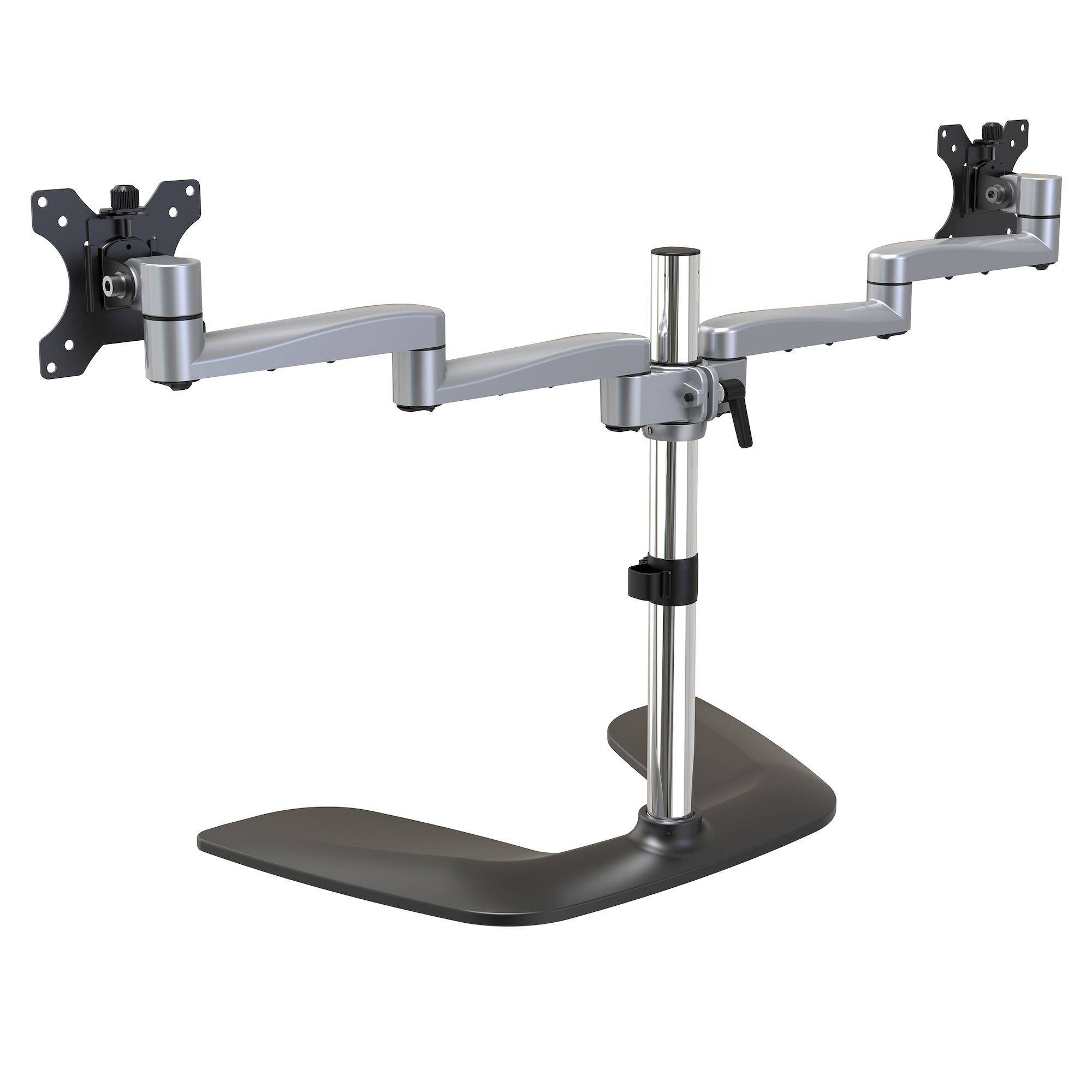 Rca Informatique - image du produit : DUAL MONITOR STAND - FOR UP TO 32IN MONITORS-ARTICULATING ARMS