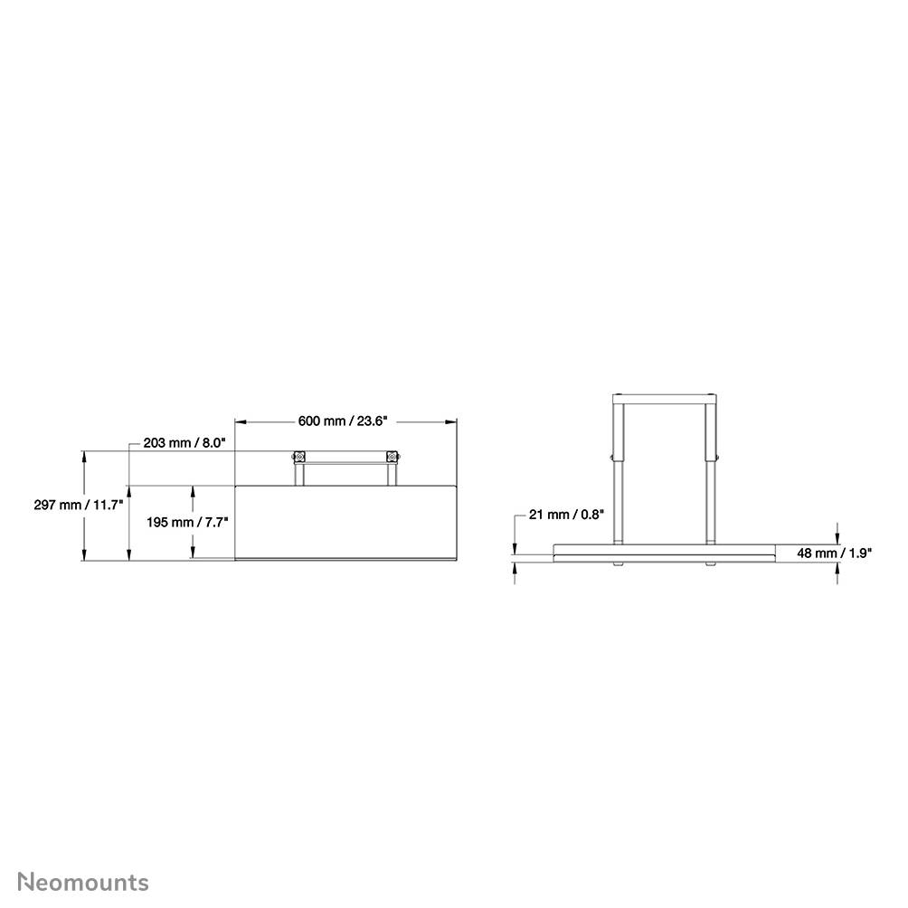 Rca Informatique - image du produit : KEYBOARD SHELF FOR PLASMA-M2500/W2500-SERIES