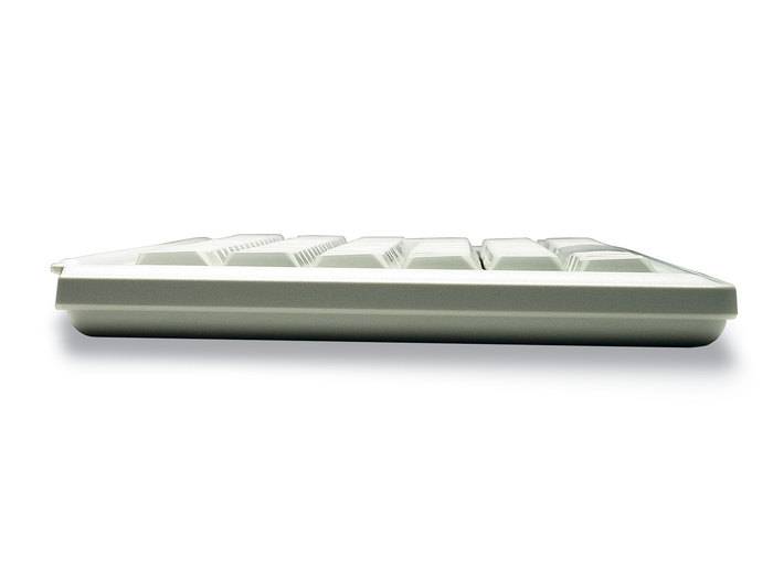 Rca Informatique - image du produit : KEYBOARD USB GER MX-GOLD SLIMLINE LIGHT GREY W/ TRACKBALL